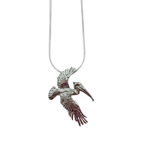 Flying Pelican Necklace