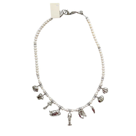 Gumbo Pearl Charm Necklace