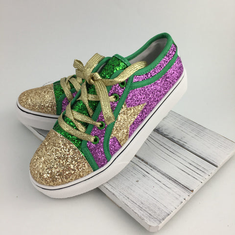 Mardi Gras Glitter Shoes