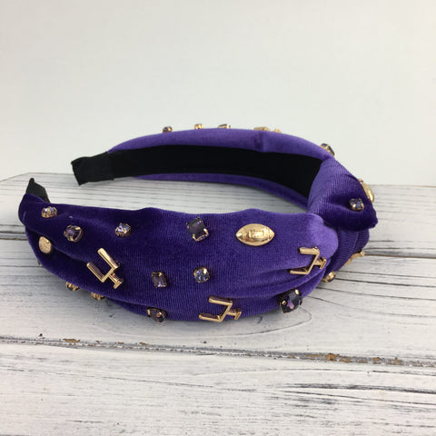 Velvet Football Headband