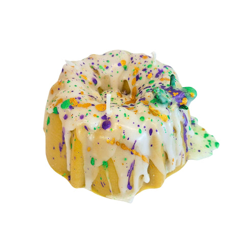 Mardi Gras King Cake Candles