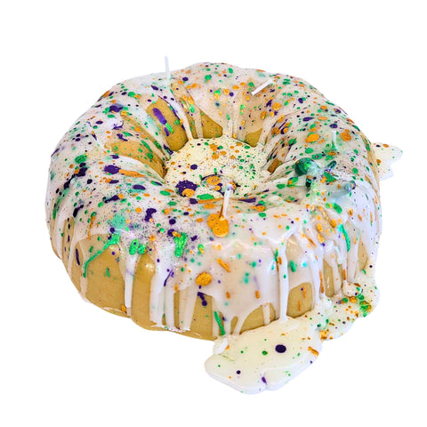 Mardi Gras King Cake Candles