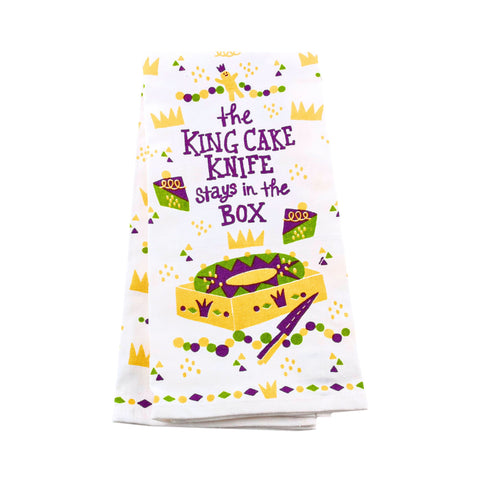 King Cake Knife Kitchen Towel