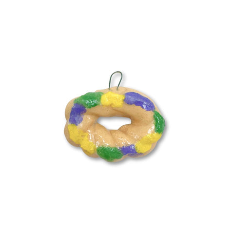 King Cake New Orleans Dough Ornament