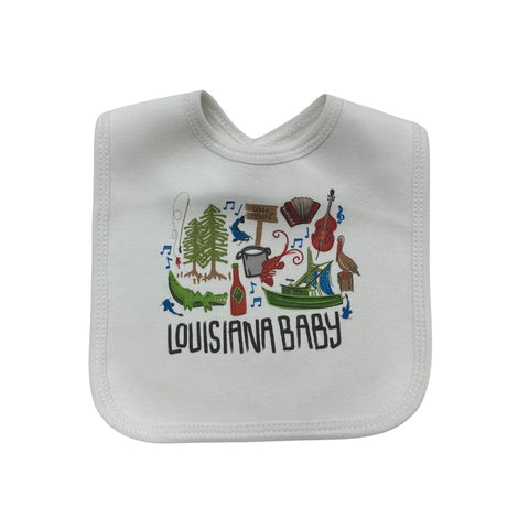 Louisiana Baby Boy Bib