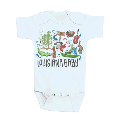 Louisiana Baby Boy Onesie