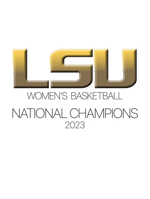 LSU Women's Basketball National Champions 2023 Hardcover Photography Book