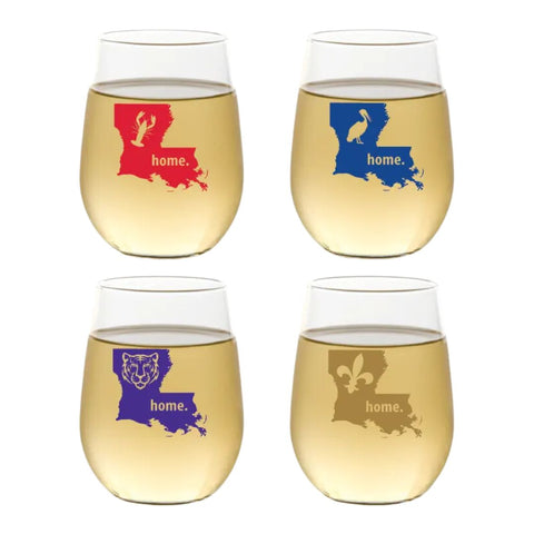 Louisiana Shatterproof Wine Glasses