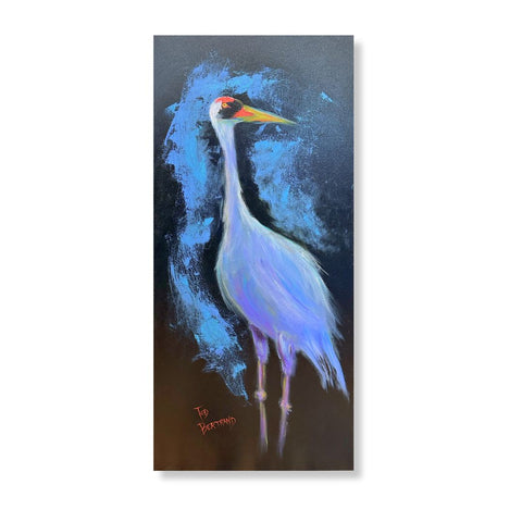 "Louisiana Whooping Crane I" 16x40