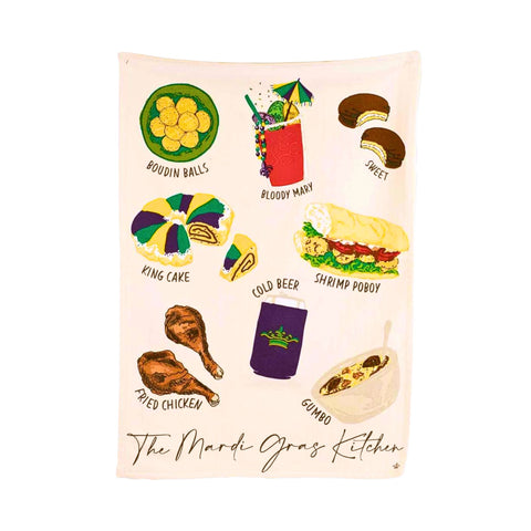 The Mardi Gras Kitchen Hand Towel