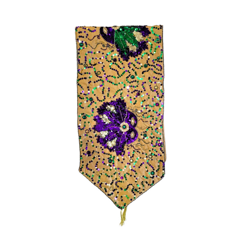 Mardi Gras Mask Table Runner