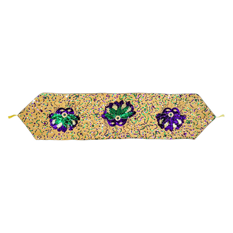 Mardi Gras Mask Table Runner