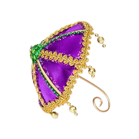 Mardi Gras Umbrella Ornament