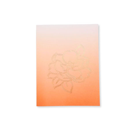 Gold Foiled Magnolia Notecard