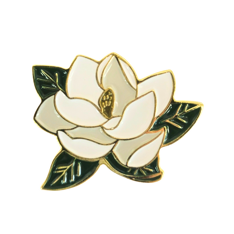 Magnolia Enamel Pin