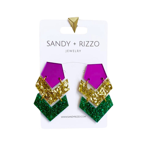 Mardi Gras Dani Earrings