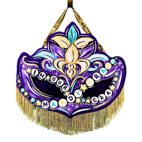 Mardi Gras Era Door Hanger