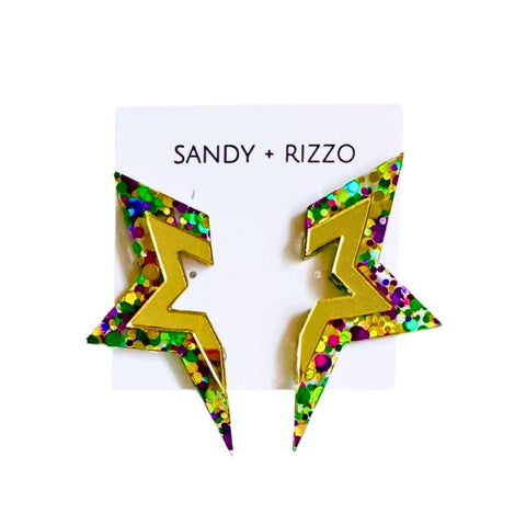 Mardi Gras Rory Earrings