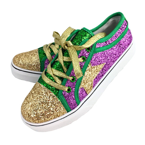 Mardi Gras Glitter Shoes