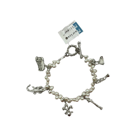 New Orleans Pearl Charm Bracelet