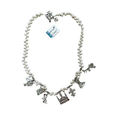 New Orleans Pearl Charm Necklace