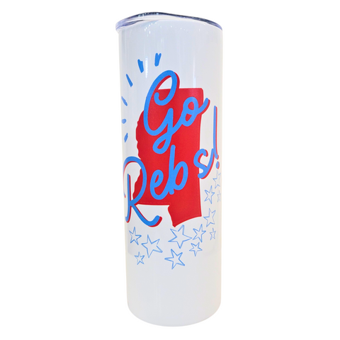 Go Rebs, 20oz Insulated Tumbler