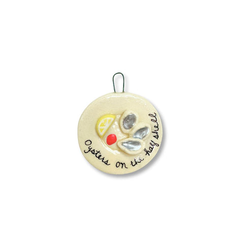 Oysters on the Half Shell New Orleans Dough Ornament
