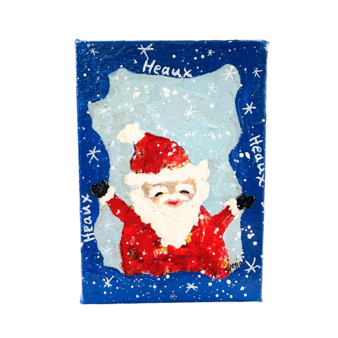 Heaux Heaux Santa Canvas Art