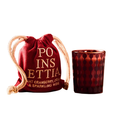 Poinsettia Holiday Candle 2.5 oz