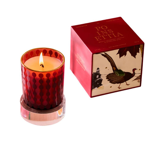 Poinsettia Holiday Candle 5.5 oz