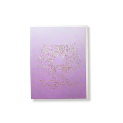 Gold Foiled Tiger Card
