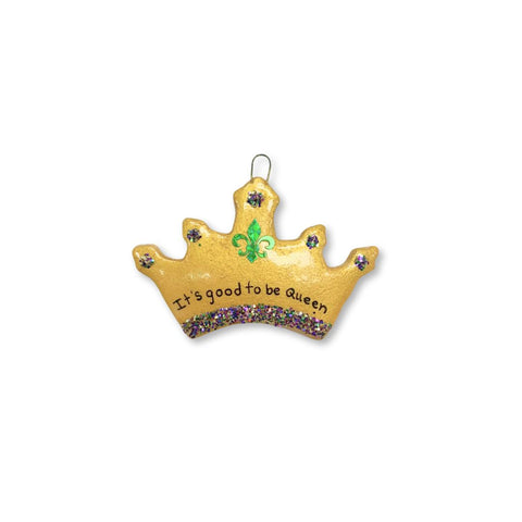 Mardi Gras Crown New Orleans Dough Ornament