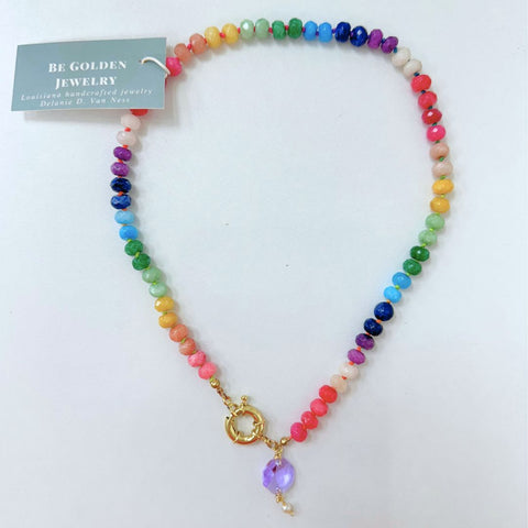 Rainbow Crystal Necklace