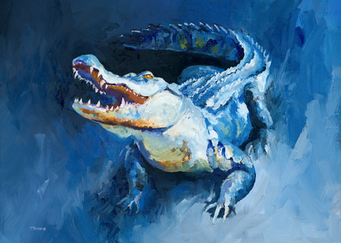 "Blue Apex" Art Print