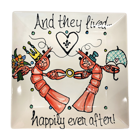 Square Crawfish Wedding Platter