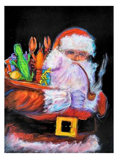 "Papa Noel" Fine Art Reproduction, 18"X24"