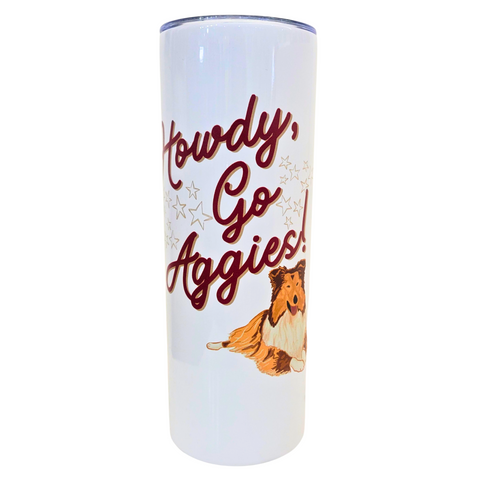 Howdy Go Aggies, 20oz Insulated Tumbler