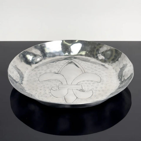 Fleur De Lis Round Tray