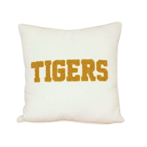 Tigers Embroidered Pillow