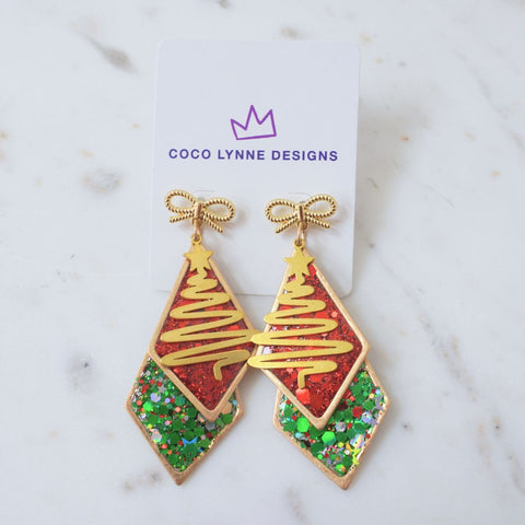 Christmas Tree Earrings