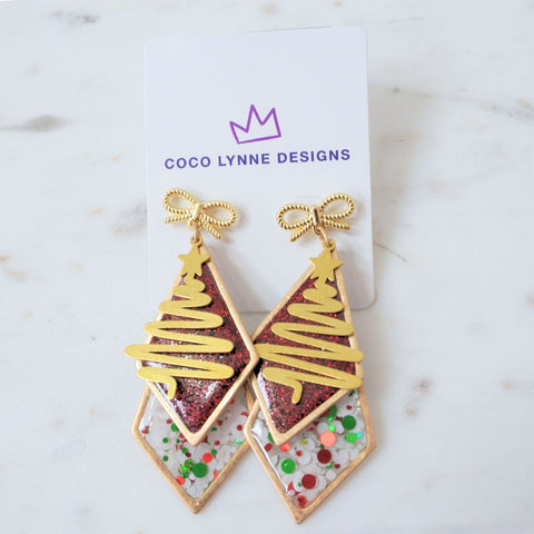 Christmas Tree Earrings