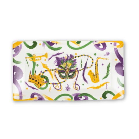 Small Mardi Gras Crown Platter - 318 Art Co.