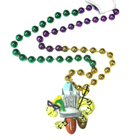 Cathedral Fleur De Lis Medallion Beads