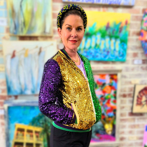 Mardi Gras Sequin Jacket