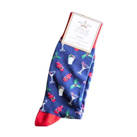 Men's Christmas Cocktails Socks