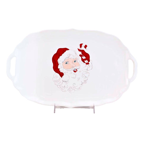 Candy Cane Santa Platter