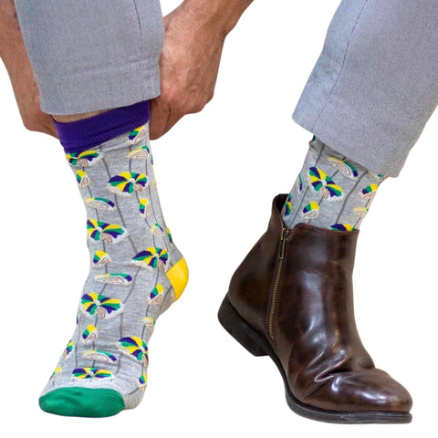 Men's Here For the King Cake Socks