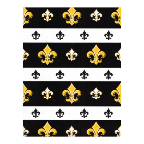 Black Fleur de Lis Giftwrapping Paper