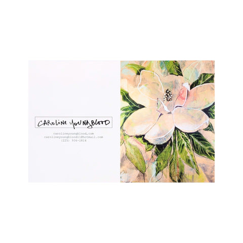 "Golden Magnolia" Notecard