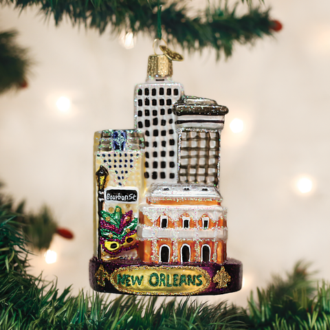 New Orleans Glass Ornament - 318 Art & Frame